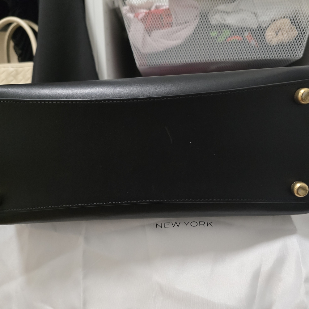 Coach Black Satchel with Gold Accent - Picture 8 of 13